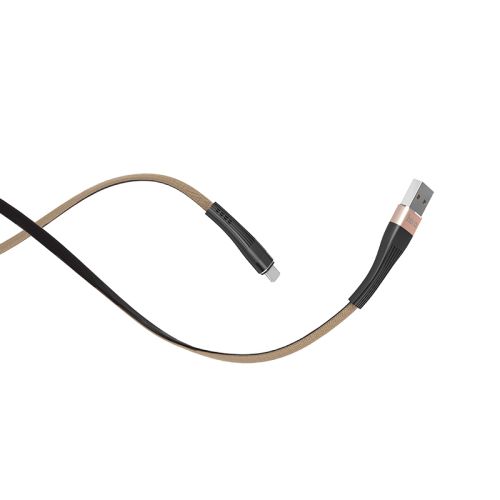 Кабель USB-Micro USB HOCO U39 Slender 2.4A 1.2м золотисто-черный оптом, в розницу Центр Компаньон фото 2