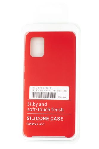 Чехол-накладка для Samsung A515F A51 SILICONE CASE OP красный (1) оптом, в розницу Центр Компаньон фото 4