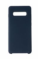 Чехол-накладка для Samsung G975F S10 Plus SILICONE CASE OP темно-синий (8) - фото