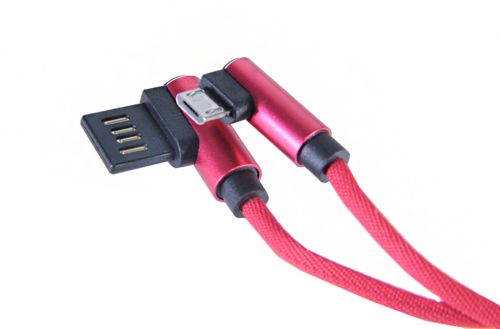Кабель USB-Micro USB Design L Weave1м красный - фото фото 3