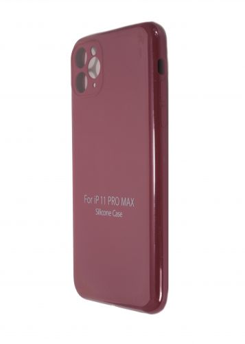 Чехол-накладка для iPhone 11 Pro Max VEGLAS SILICONE CASE Защита камеры вишневый (36) - оптовая продажа Чехол-накладка для iPhone 11 Pro Max VEGLAS SILICONE CASE Защита камеры вишневый (36) - фото
